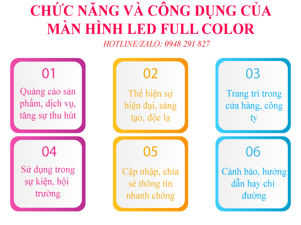 màn hình led full color chính hãng