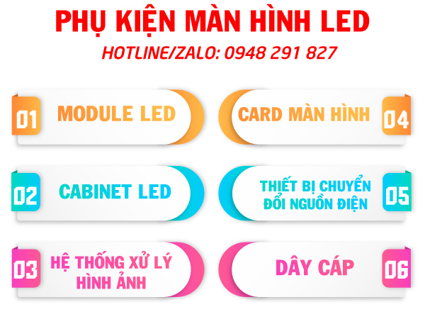 phụ kiện màn hình led