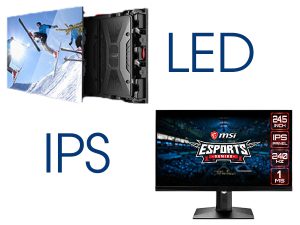 so sánh màn hình led và ips