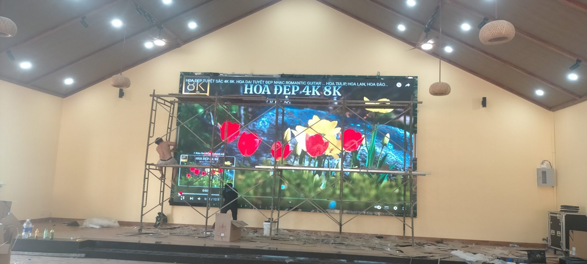 Màn hình led hội trường