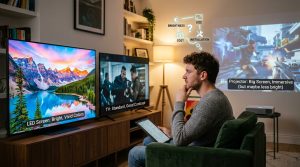 So sánh màn hình LED và Máy chiếu